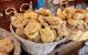 Natural bath sponges at local market. Symi Island in Greece