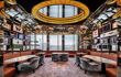 Maximalist design lounge and dining area