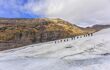 Skaftafell Glacier With Private Guide and Group Of Hikers Walking On Glacier, Vatnajokull National Park, Iceland