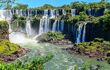 Iguazu falls view from Argentina