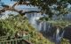 couple on viewing platform in rainforest near iguazu falls