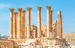 Ruined temple at the Roman ruins of Jerash