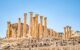 ruined temple at the Roman ruins of Jerash