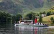The Ullswater traditional steamboat travelling across Ullswater lake