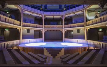Internal timber auditorium of Shakespeare Playhouse North
