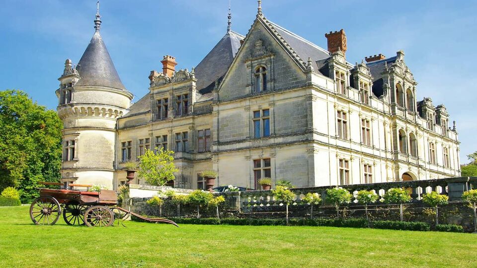 Exterior fo the beautiful chateau