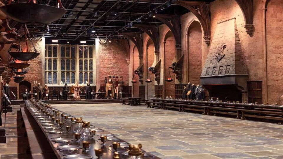 An exhibition room making up a famous scene from the Harry Potter franchise