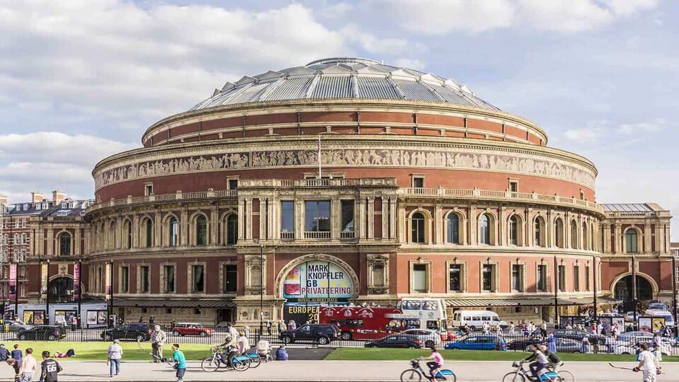 Exterior view of the hall during the daytime