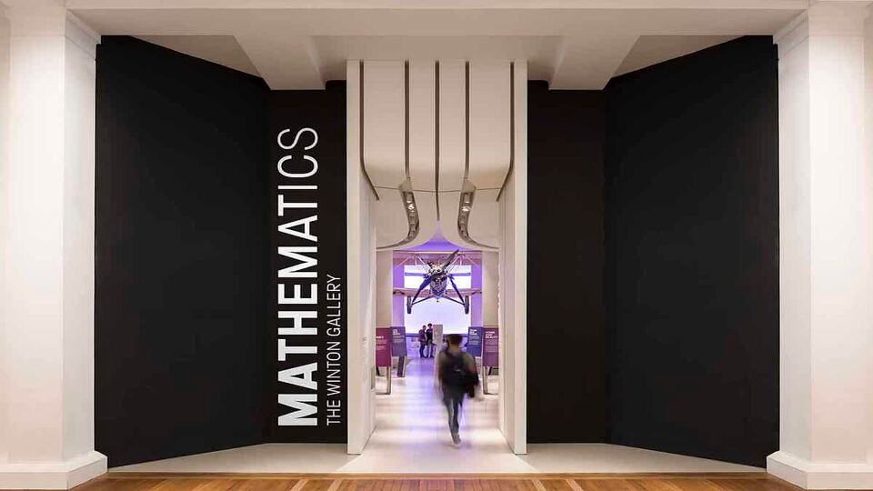 Entrance to the mathematics section of the London Science Museum