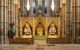 Interior close up of a small chapel at the front of the nave