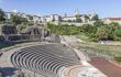The roman amphitheatre side view of seating