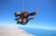 Man and instructor in tandem