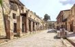 ruined street at the ruins of Herculaneum, Naples