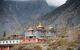 Buddhist temple in Muktinath on a Annapurna Circuit - most popular turists trek in Himalayan mountain massive in Nepal.