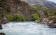 view of the river with chruning white water rapids