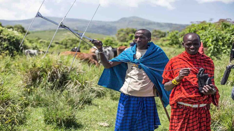 Two local Masaai tribesmen