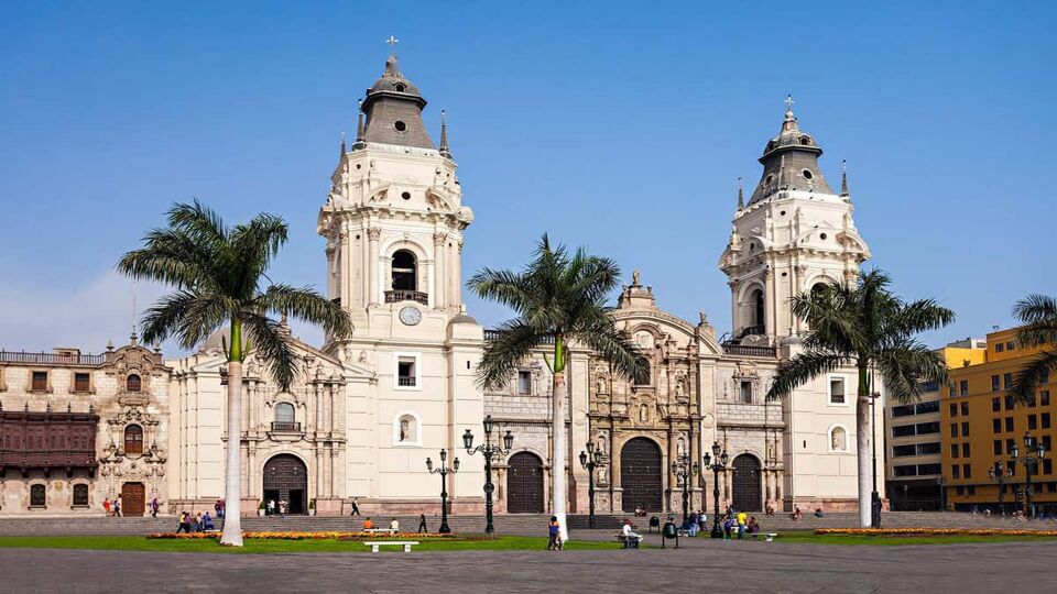 The exterior of the Roman Catholic style cathedral