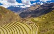 Farming terraces in the sacred valley in Pisac