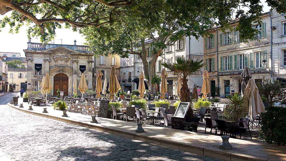 Cafe on the street in Avignon