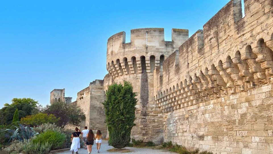 The ramparts of the city of Avignon