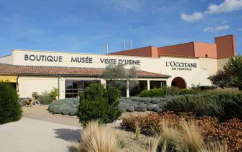 exterior view of the entrance to the L'Occitaine Museum in provence