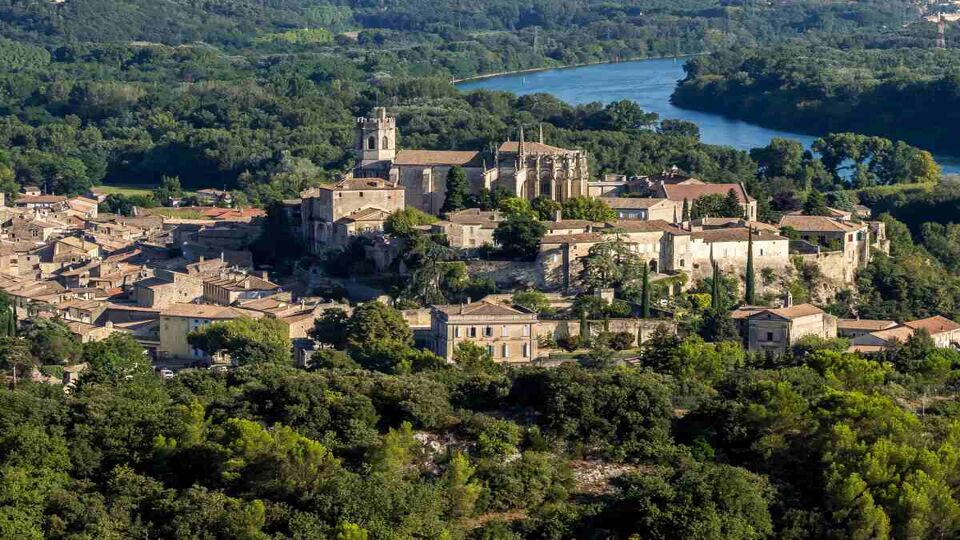 Aerial view of Viviers in Provence