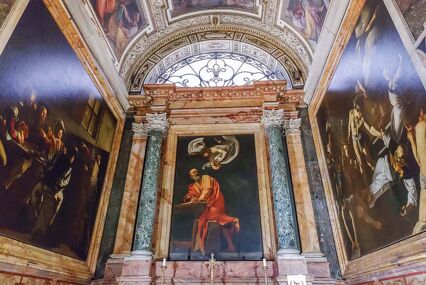 Caravaggio at the Church of St. Louis of the French