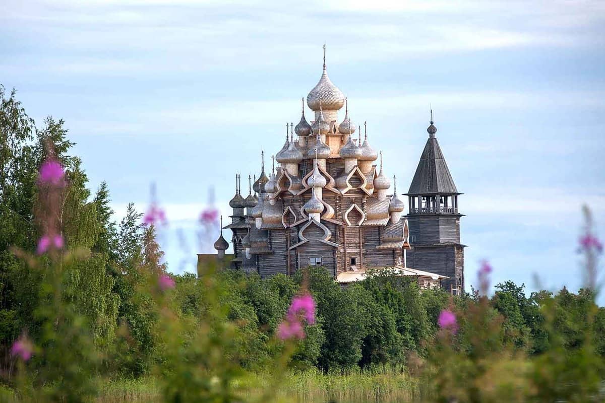 exterior of the Church of Transfiguration from a distance