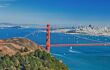 San Francisco with Golden Gate bridge and Alcatraz