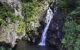 Aerial view of a large waterfall