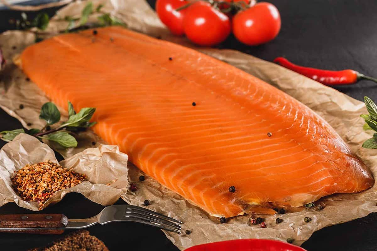 Salmon is caught fresh from Highland rivers and smoked in traditional smokehouses