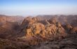 Mount Sinai, where Moses received the Ten Commandments, rises behind the monastery