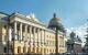 Colonnade fronted hotel with dome