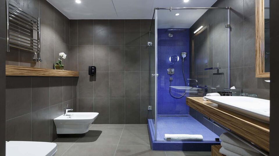 Large ensuite with shower and bidet