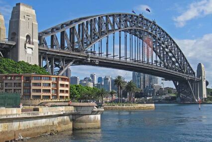 Sydney Bridge on a sunny day
