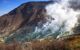 Active sulphur vents of Owakudani at Fuji volcano, Japan