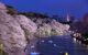 Night view of massive cherry blossoming with Tokyo tower as background. Photoed at Chidorigafuchi, Tokyo, Japan.