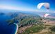 Paraglider flying above Oludeniz beach in Fethiye