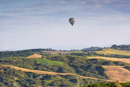 Hot-air balloon flights over Tuscany