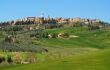 View to Pienza, a hill town in the Val d'Orcia