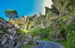 road through Cheddar Gorge