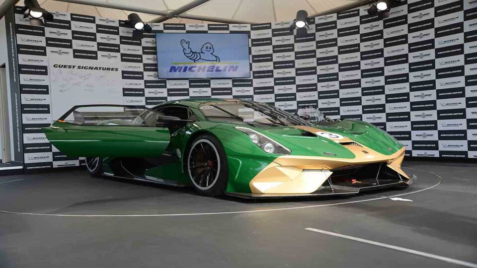 Green BRABHAM BT62 during the GoodWood Festival Of Speed In 2019