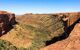 View down the large rocky canyon