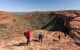 People hiking around the canyon