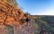 People hiking in the canyon