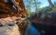 A water way in the canyon