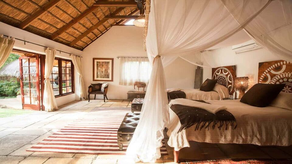A light and airy suite at Tongabezi