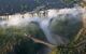 arial shot of the victoria falls and its bridges