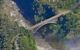 arial shot of the bridge over the victoria falls