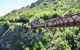 close up of the bridge across the gorge, showing the jump zone halfway